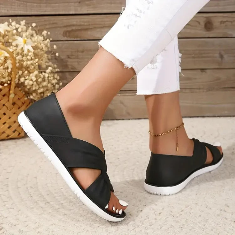 Mazuko™ | Ortopediska Sandaler med Stilfull Rosett