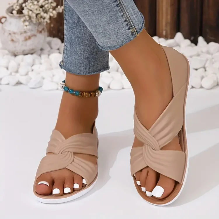 Mazuko™ | Ortopediska Sandaler med Stilfull Rosett