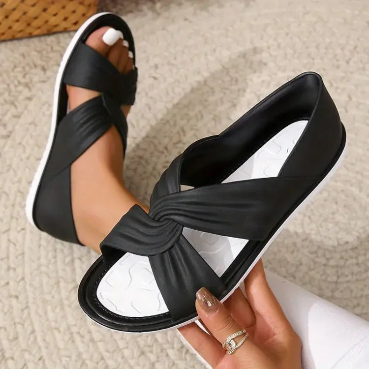 Mazuko™ | Ortopediska Sandaler med Stilfull Rosett