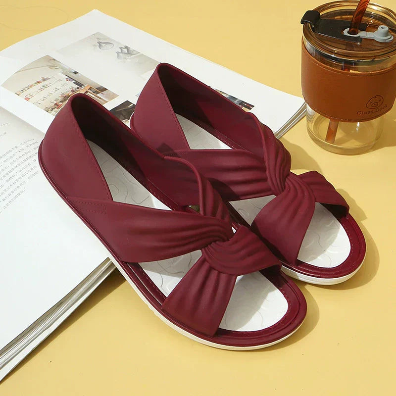 Mazuko™ | Ortopediska Sandaler med Stilfull Rosett