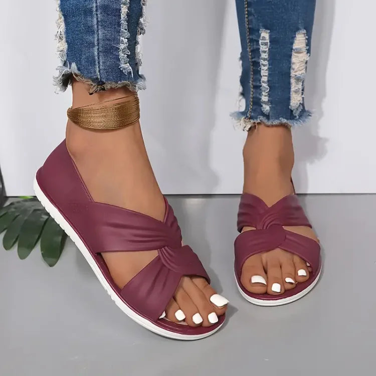 Mazuko™ | Ortopediska Sandaler med Stilfull Rosett