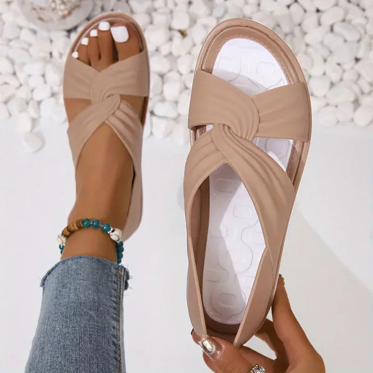 Mazuko™ | Ortopediska Sandaler med Stilfull Rosett