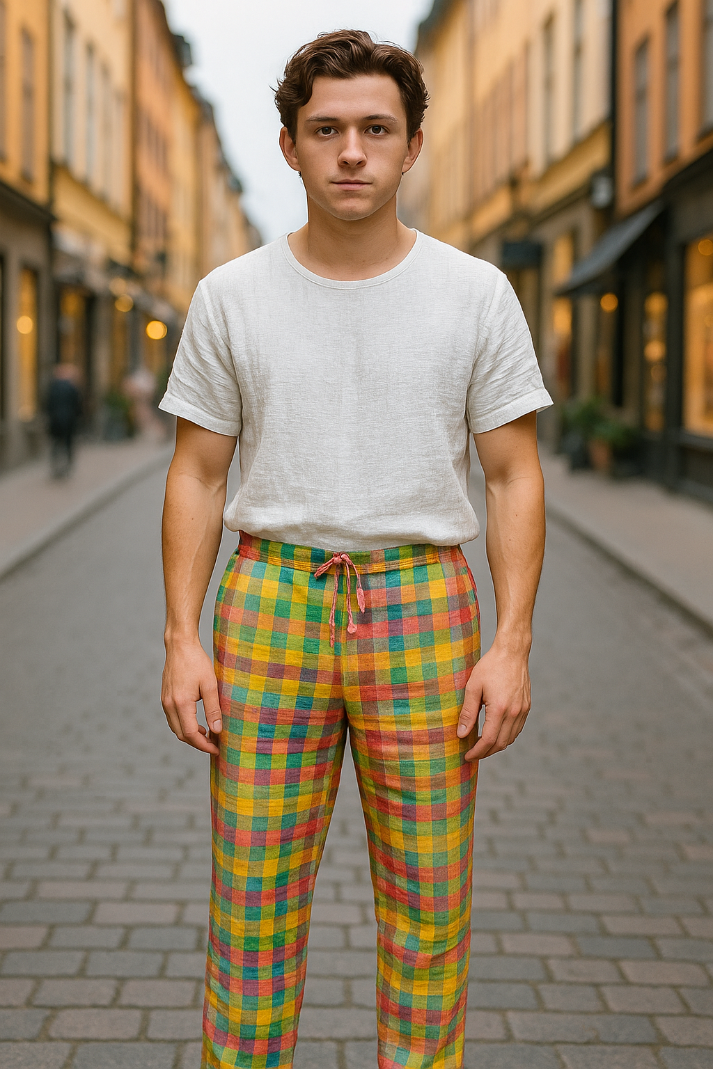 Freja™ | Avslappnade Rutiga Byxor med Stil