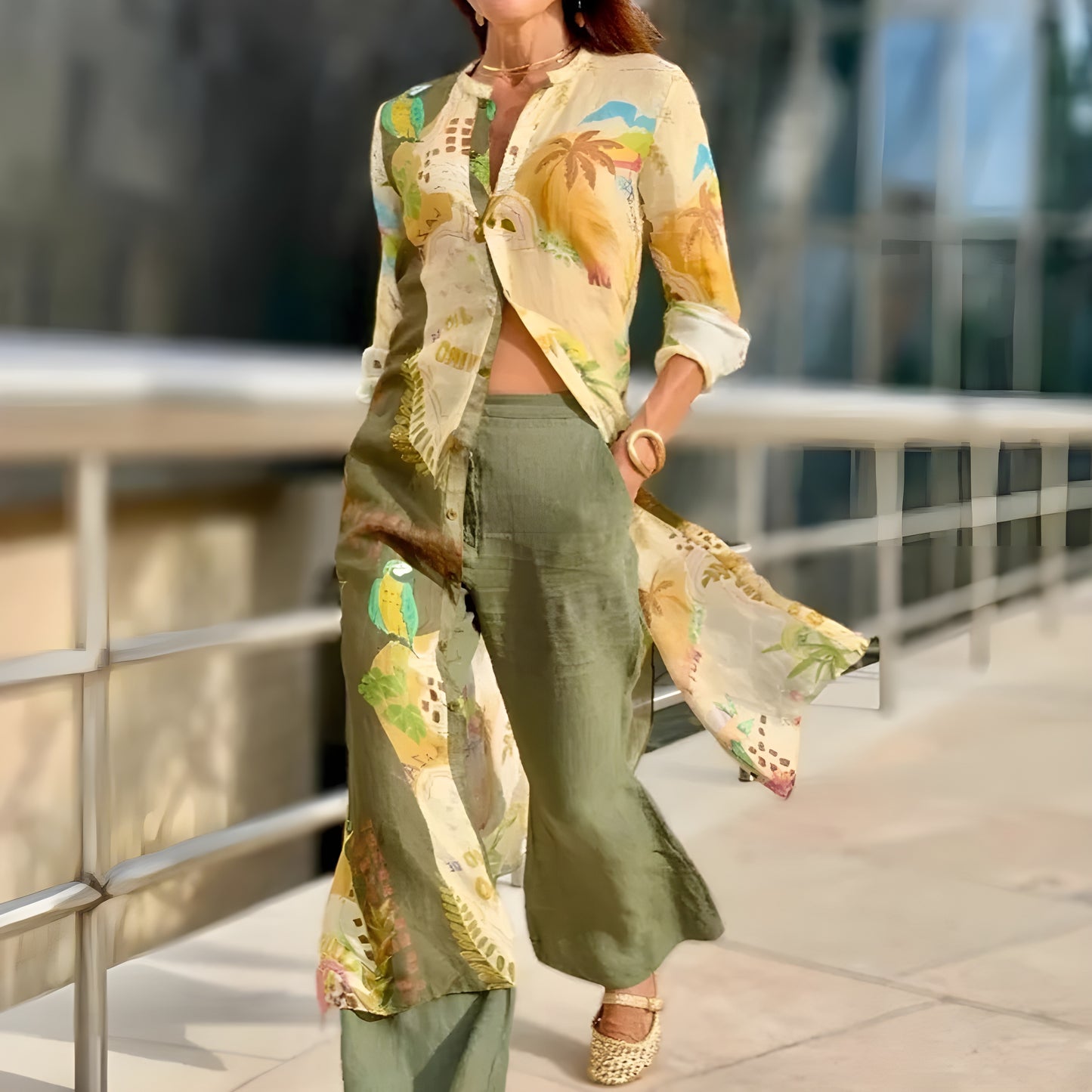 Marina™ | Linne Blus – Elegant utan ansträngning