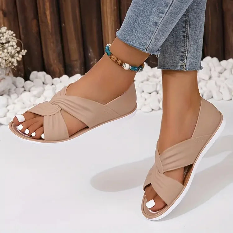Mazuko™ | Ortopediska Sandaler med Stilfull Rosett